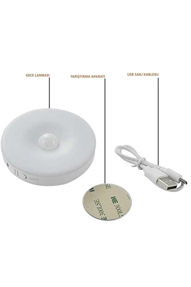  Hareket Sensörlü Led Lamba – Mıknatıslı & Şarjlı, Kablosuz Aydınlatma